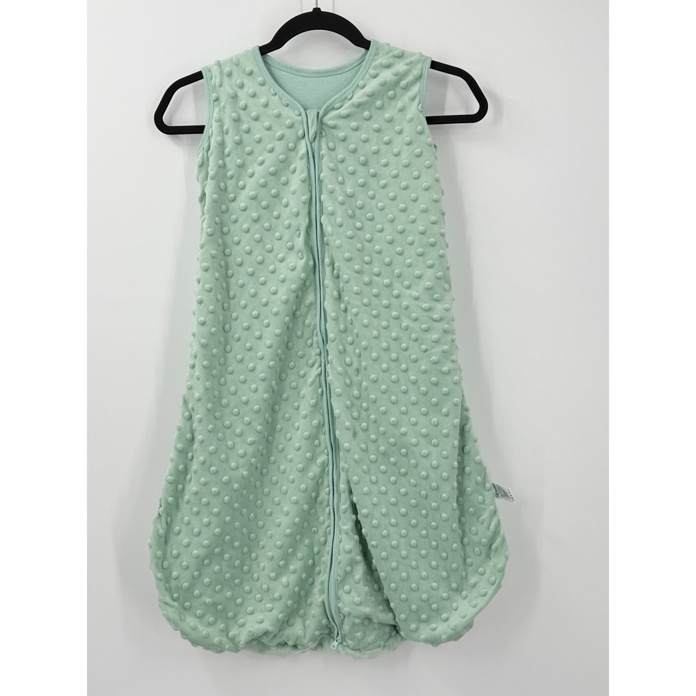 Minky Fleece Sleep Sack Baby sz 18-24 Months Green Yoofoss
